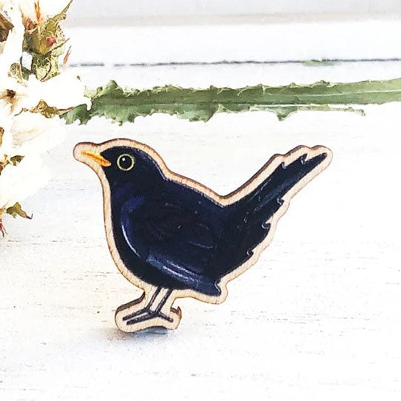 Bird Wooden Brooch