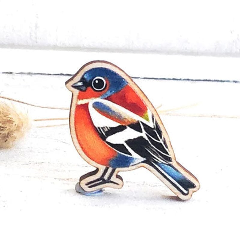 Bird Wooden Brooch