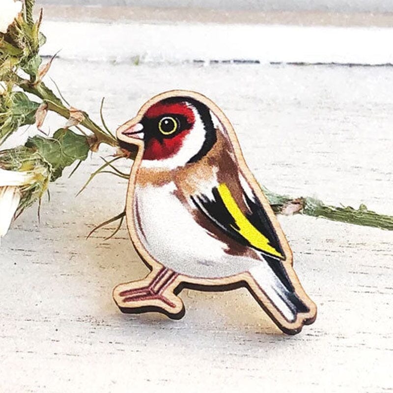 Bird Wooden Brooch