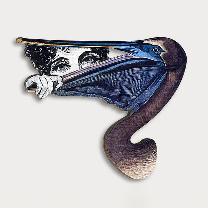 Bird Wooden Brooch