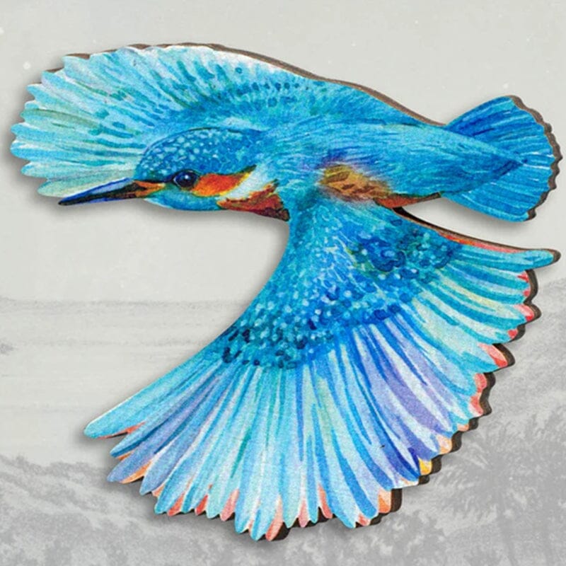 Bird Wooden Brooch