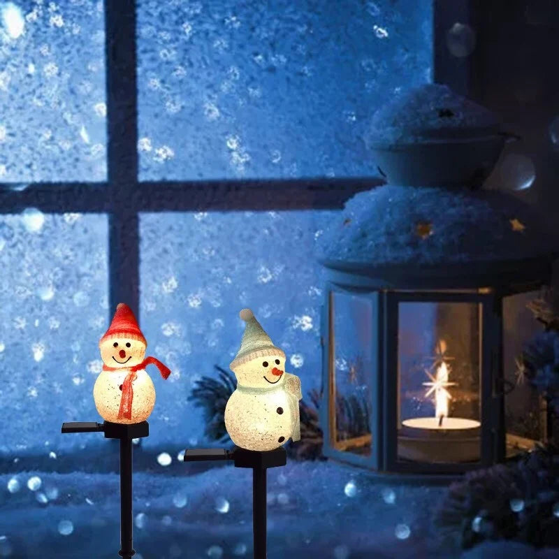 Waterproof Solar Snowman Lamp