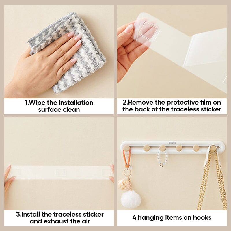 Slidable Adhesive Hooks