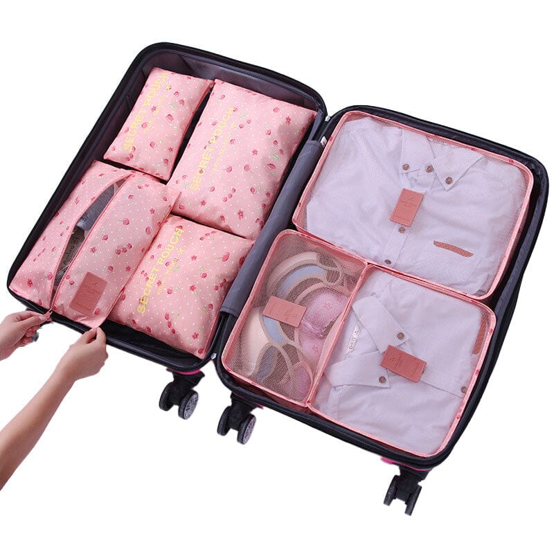 7 in 1 Foldable Travel Organizer Bag Set