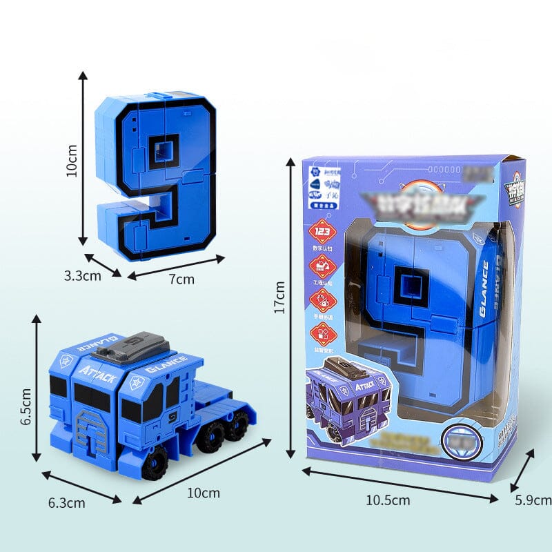 Toy Deformation Number Transform Robot