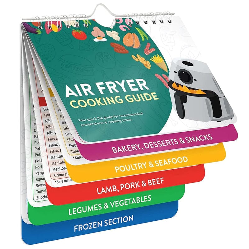 Air Fryer Cheat Sheet Magnets Cooking Guide Booklet