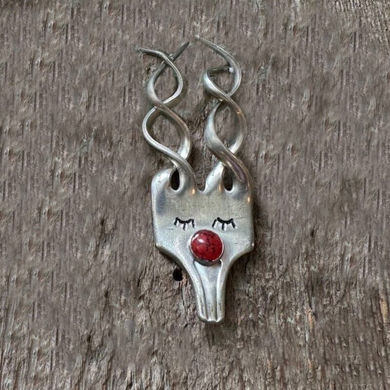 Funny Fork Reindeer Ornament