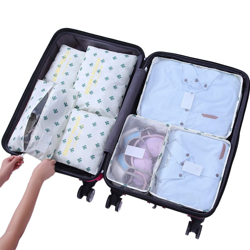 7 in 1 Foldable Travel Organizer Bag Set