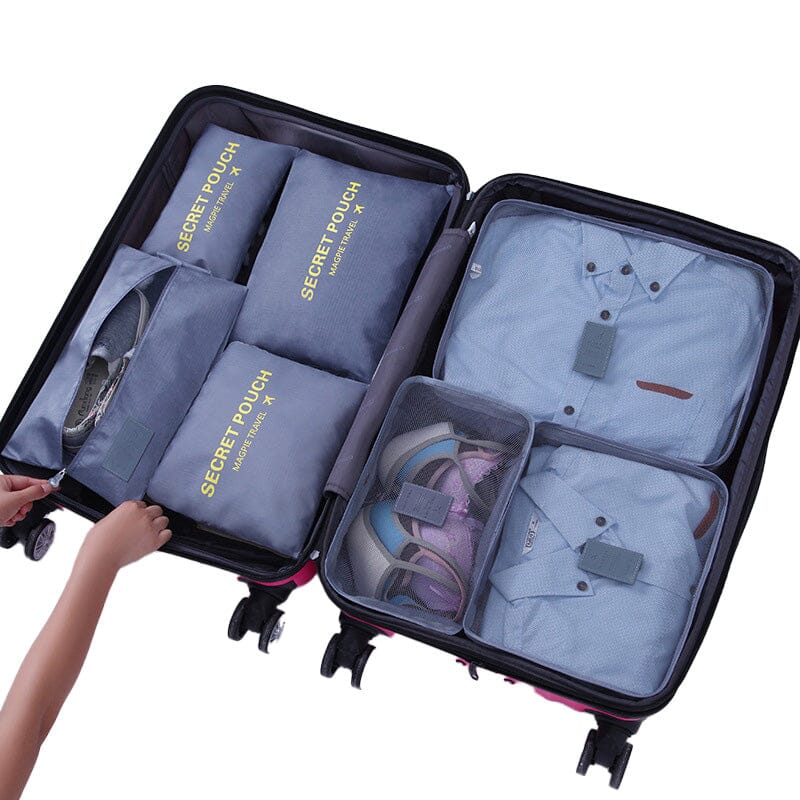 7 in 1 Foldable Travel Organizer Bag Set