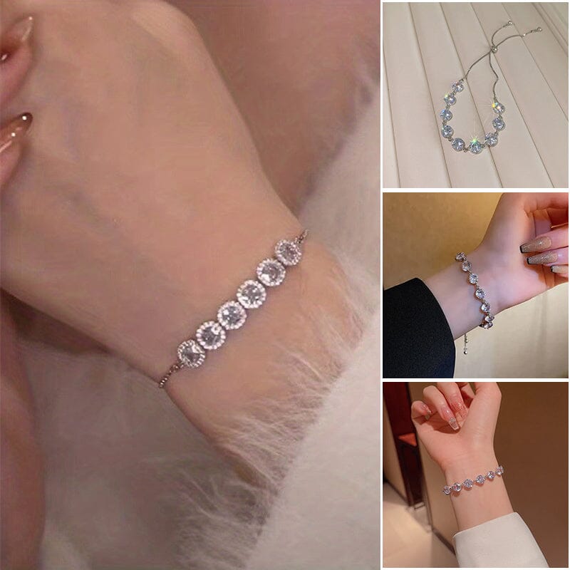Diamond Silver Zircon Bracelet
