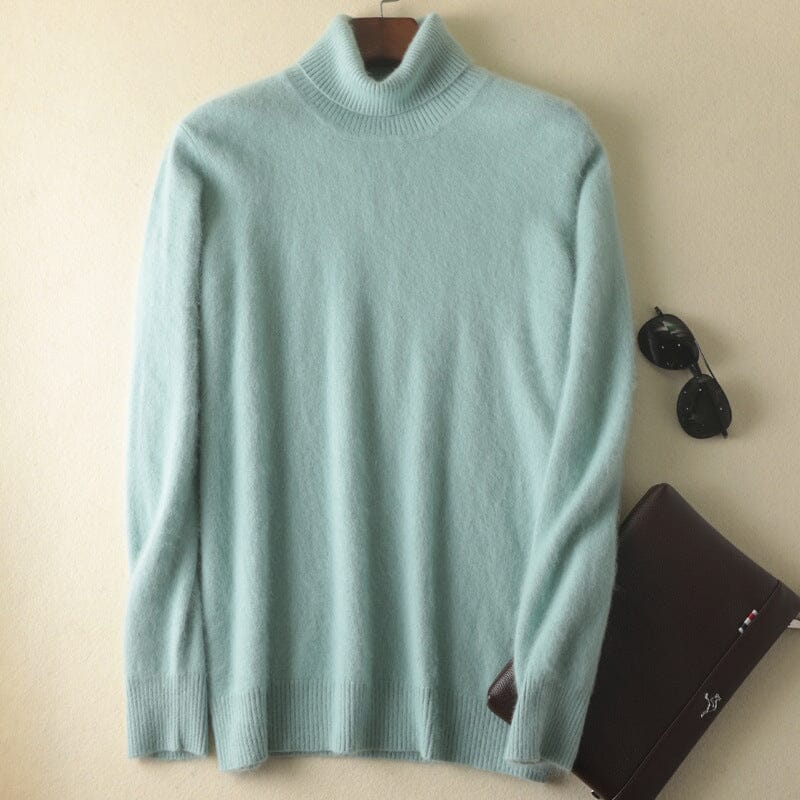 Men's Mink Turtleneck Bottoming Sweater