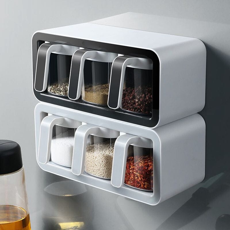 No-Hole Wall-Mounted Spice Box