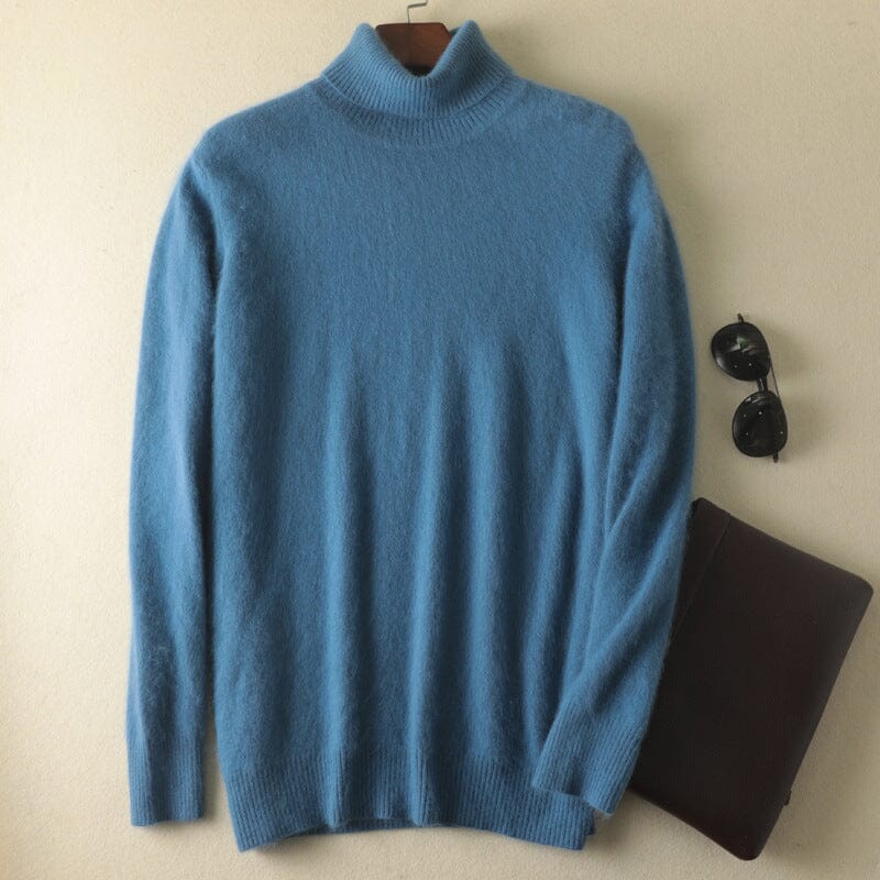 Men's Mink Turtleneck Bottoming Sweater