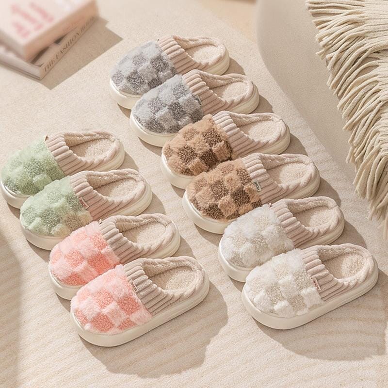 Cozy Cashmere Slippers with Slip-Resistant Sole