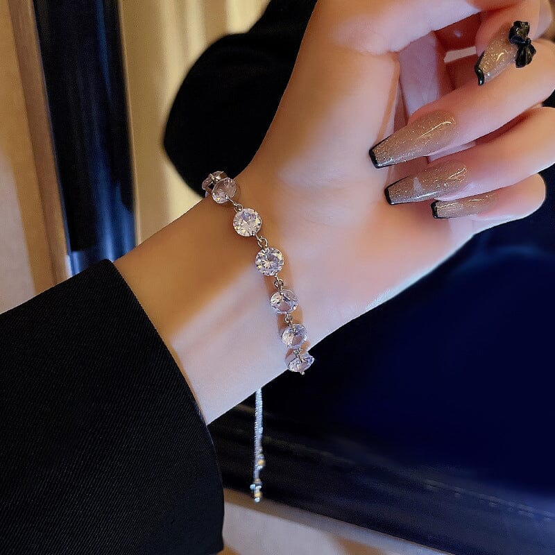 Diamond Silver Zircon Bracelet