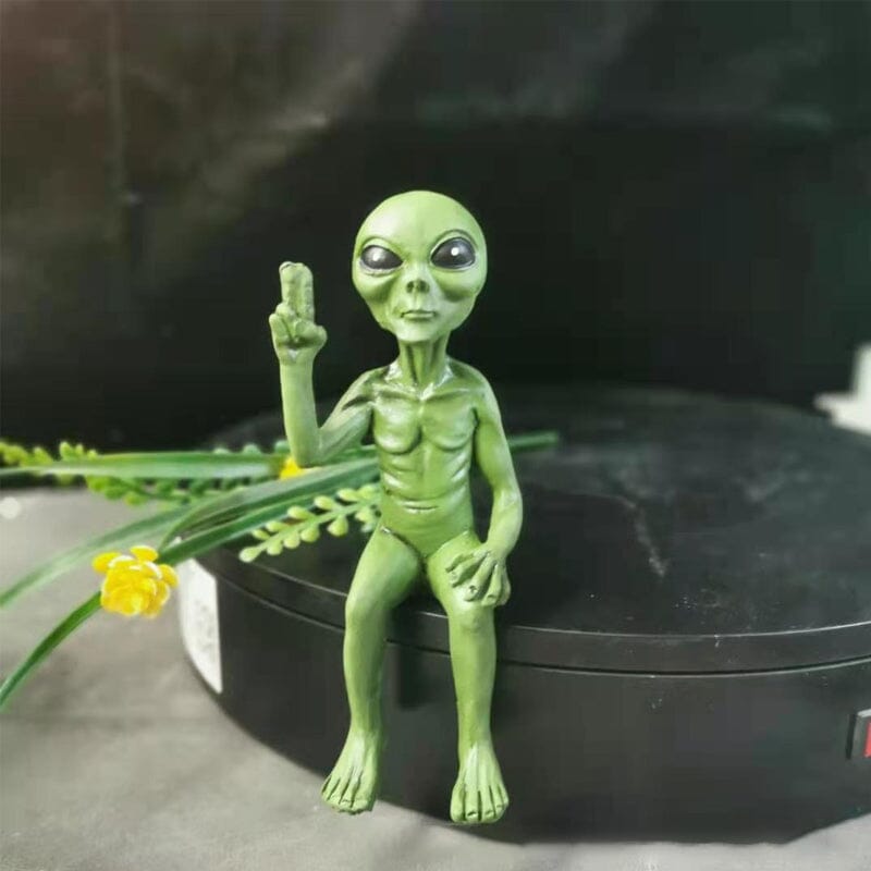 Outer Space Alien Garden Statue