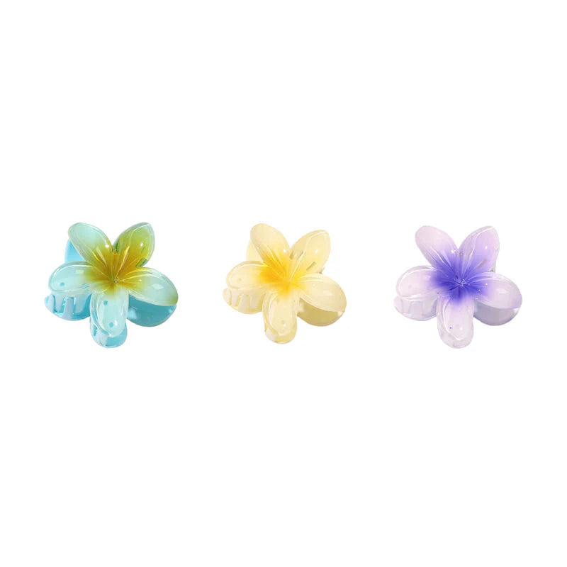 Egg flower hair clip