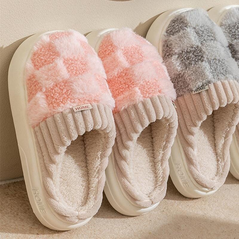 Cozy Cashmere Slippers with Slip-Resistant Sole