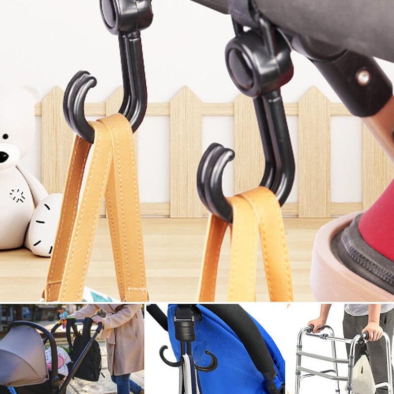 Baby Stroller Hooks for Hanging Diaper Bags