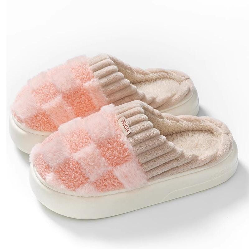 Cozy Cashmere Slippers with Slip-Resistant Sole