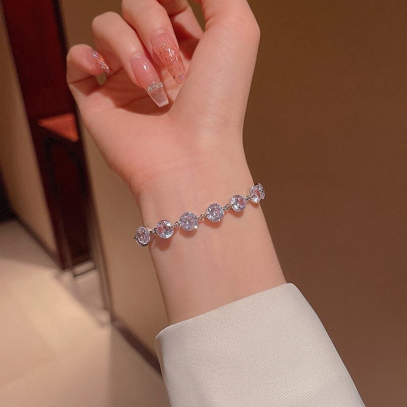 Diamond Silver Zircon Bracelet
