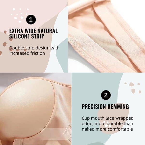 Strapless Front Buckle Lift Bra