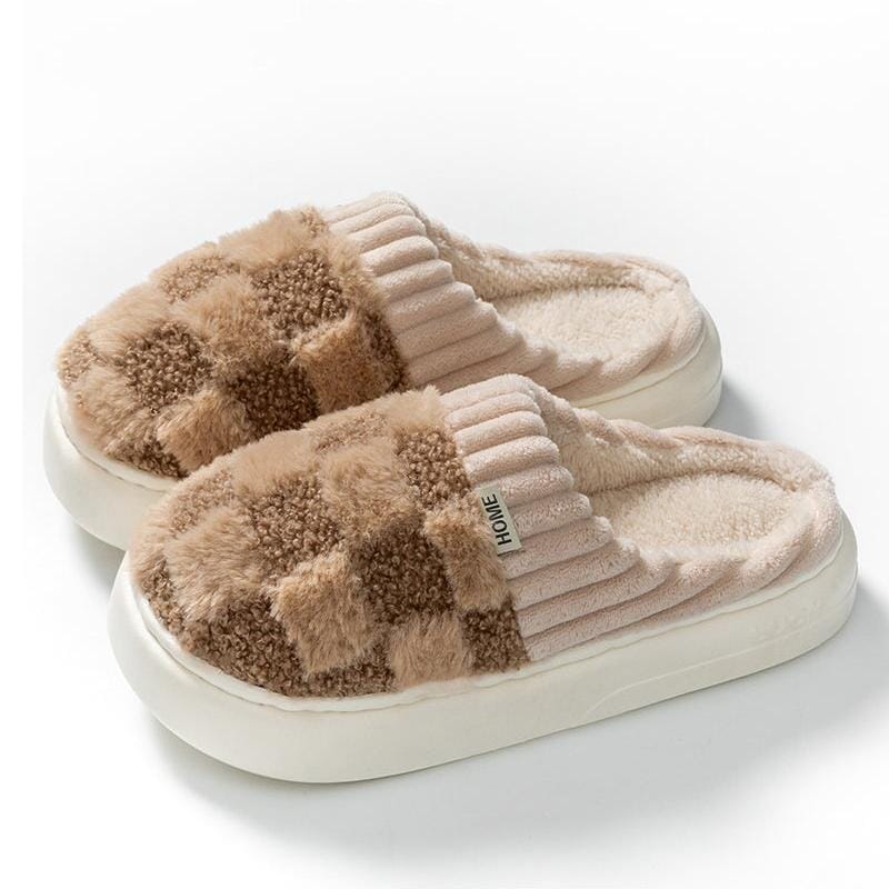 Cozy Cashmere Slippers with Slip-Resistant Sole