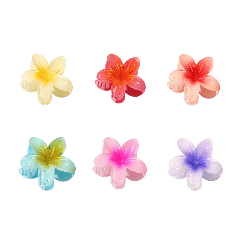 Egg flower hair clip