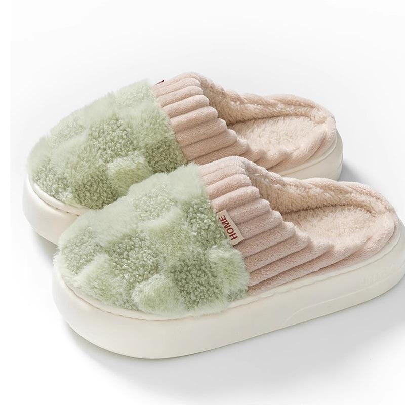 Cozy Cashmere Slippers with Slip-Resistant Sole