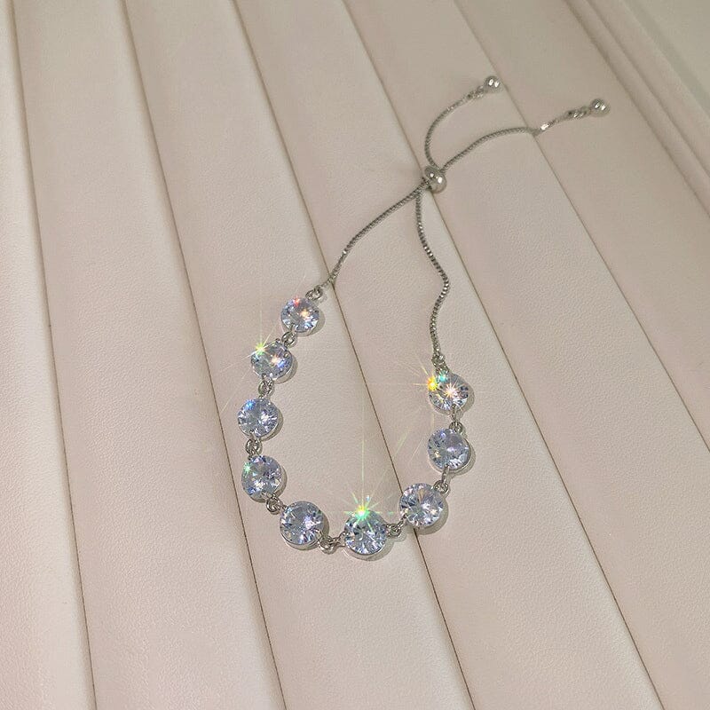 Diamond Silver Zircon Bracelet