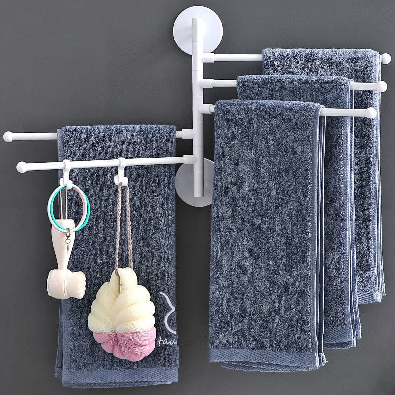 Punching-free Rotating Towel Rail