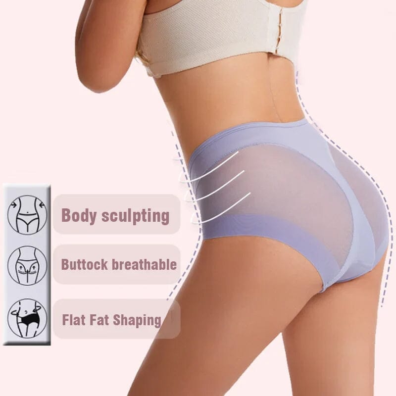 High Waist Ice Silk Shaping Briefs