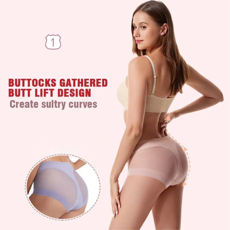 High Waist Ice Silk Shaping Briefs