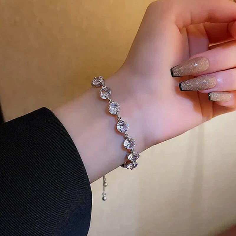 Diamond Silver Zircon Bracelet