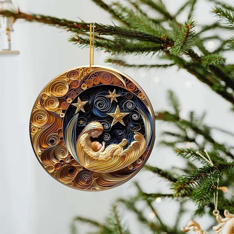 3D Non-Textured Christmas Ornaments
