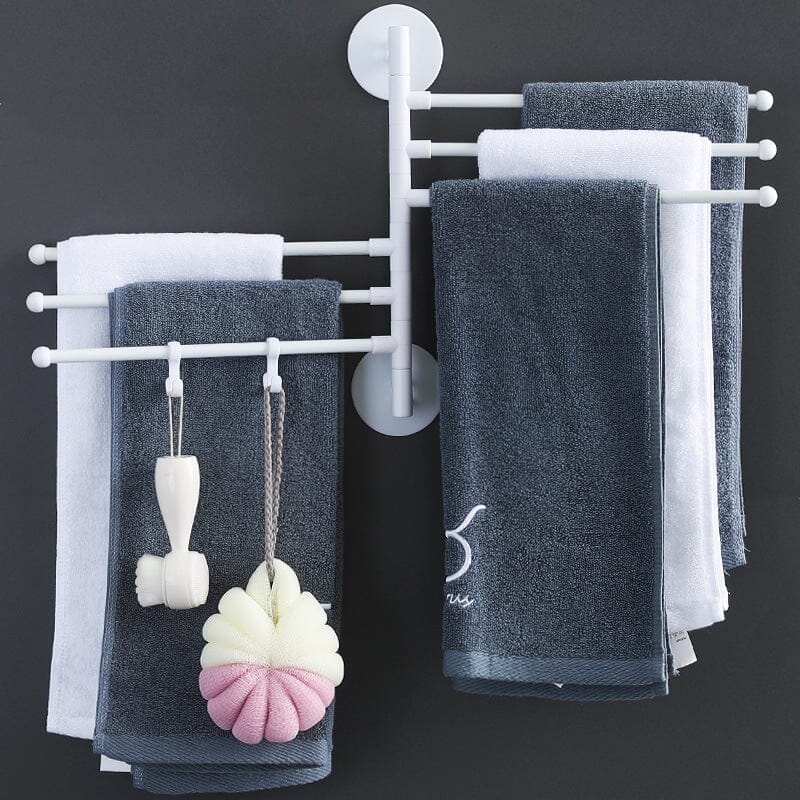 Punching-free Rotating Towel Rail