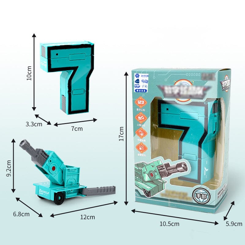Toy Deformation Number Transform Robot