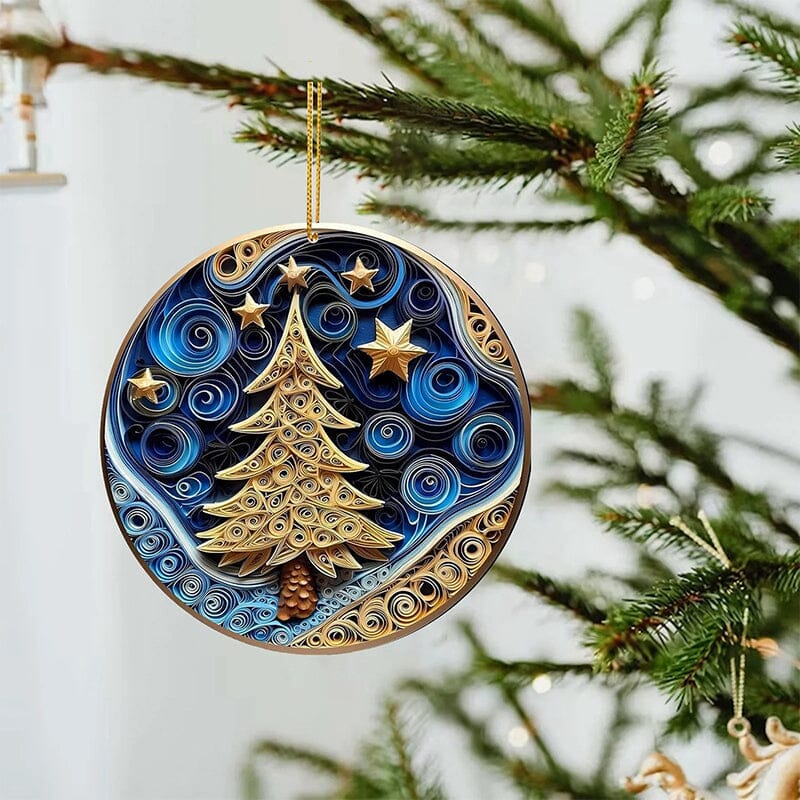 3D Non-Textured Christmas Ornaments