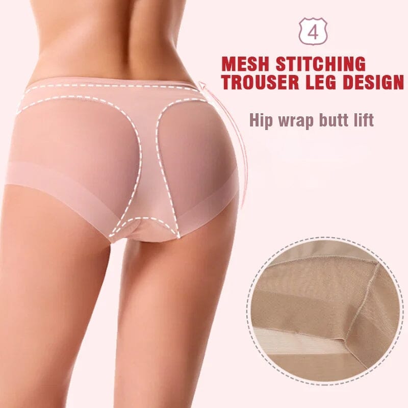 High Waist Ice Silk Shaping Briefs