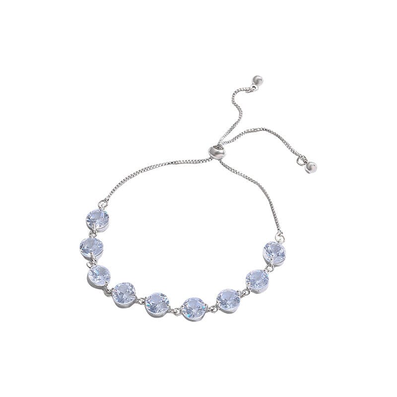 Diamond Silver Zircon Bracelet