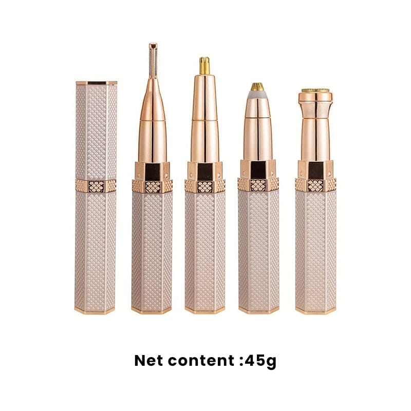 4 In 1 Facial Electric Shaver For Women, Full Body Epilator Rechargeable Eyebrow Nose Bikini Hair Trimmer