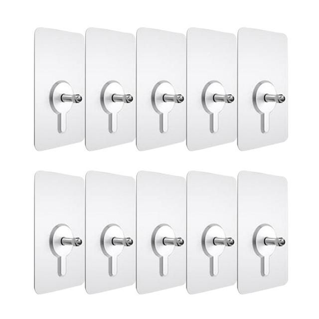 10pcs Punch-Free Non-Marking Screw Stickers