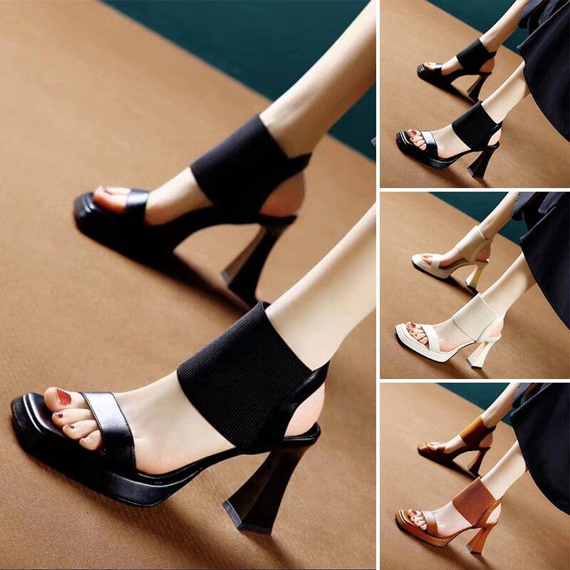 Square Toe High Heeled Sandal