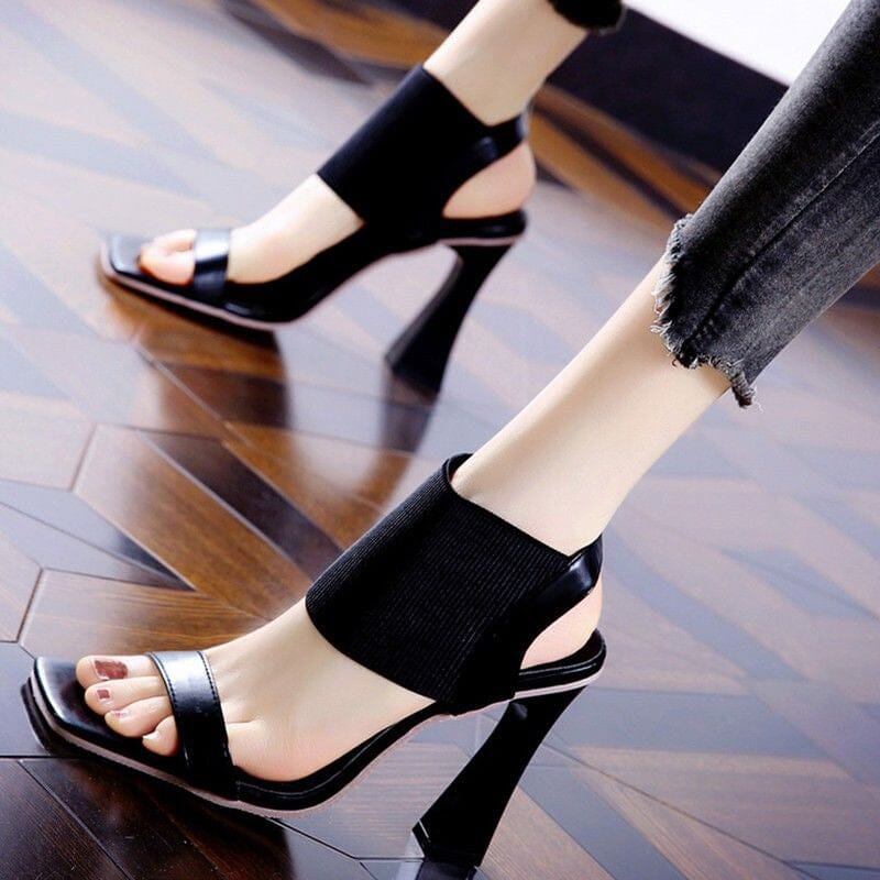 Square Toe High Heeled Sandal