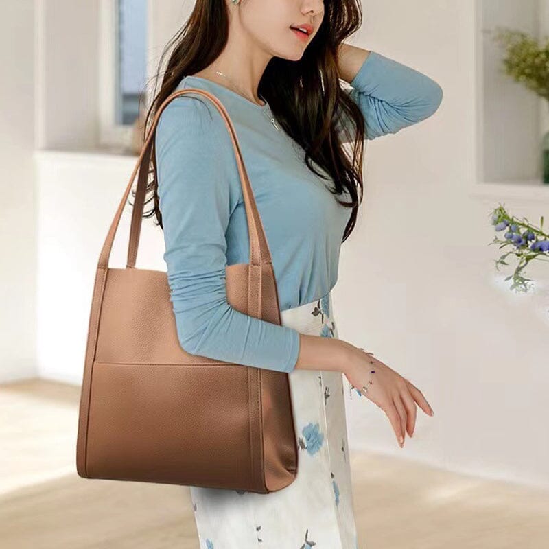 Solid Color Simple Shoulder Bag