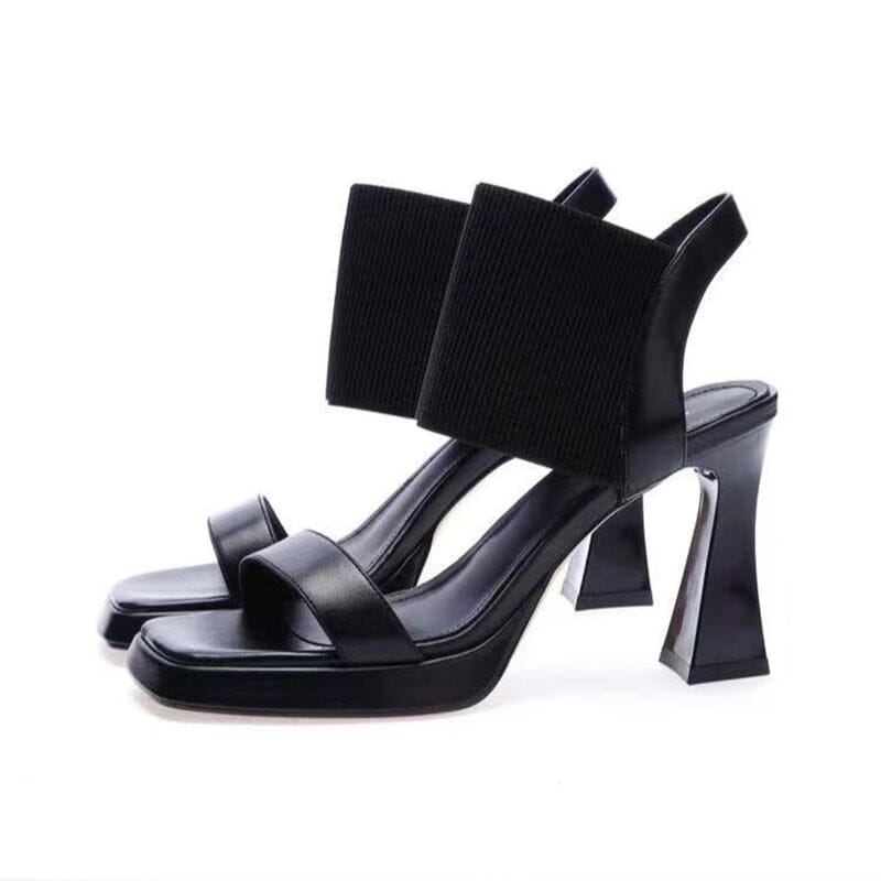 Square Toe High Heeled Sandal