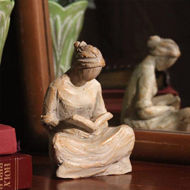 🎄Sweet Hour of Prayer, beautiful hand cast inspirational sculpture of woman praying