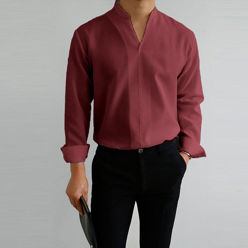 Gentlemans Simple Design Casual Shirt