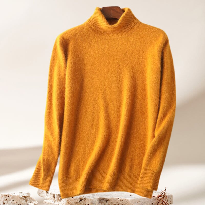 Men's Mink Turtleneck Bottoming Sweater