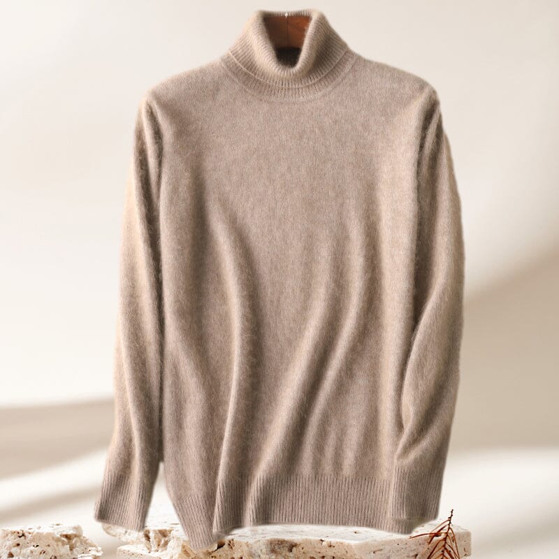 Men's Mink Turtleneck Bottoming Sweater
